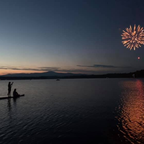 Fireworks on Mirror Lake